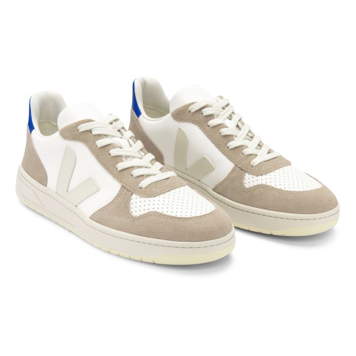 ropa Pensamiento llamada Veja - V-10 Chrome Free Leather Sneakers - Azul Rey | Smallable