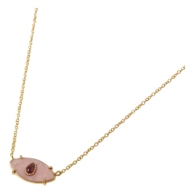 Ayin Opal Necklace | Pink