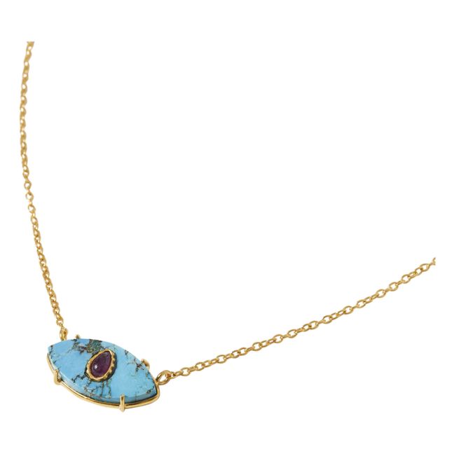 Ayin Turquoise Necklace Azul