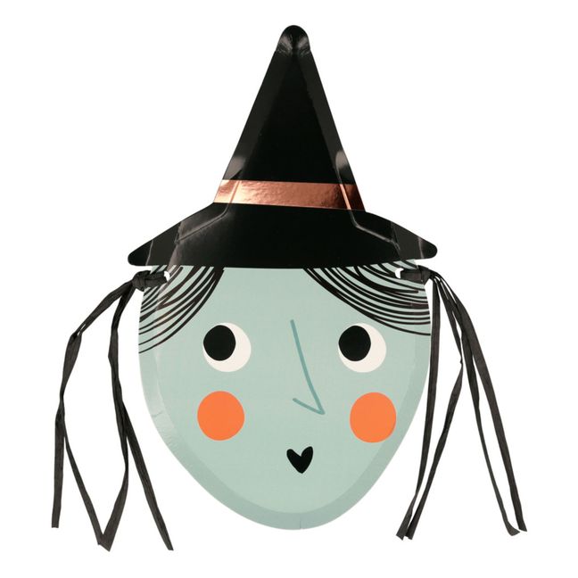 Witch Cardboard Plates - Set of 8