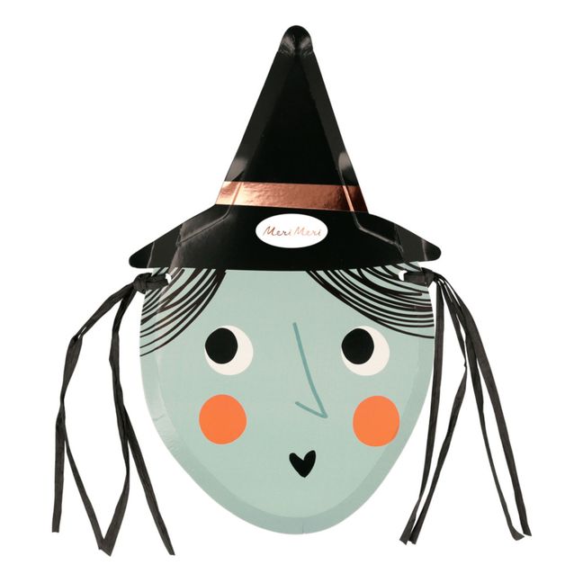 Witch Cardboard Plates - Set of 8