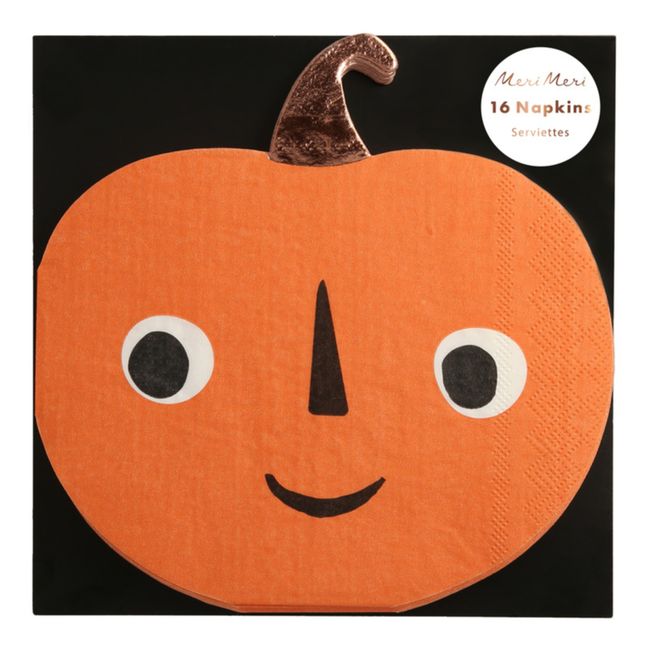 Pumpkin Paper Napkins - Set of 16