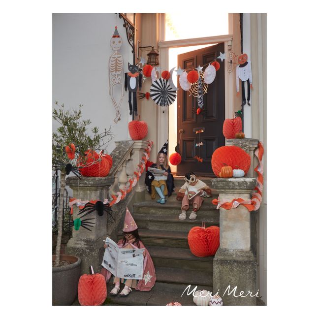 Paper Hanging Bat Decorations - Set of 8