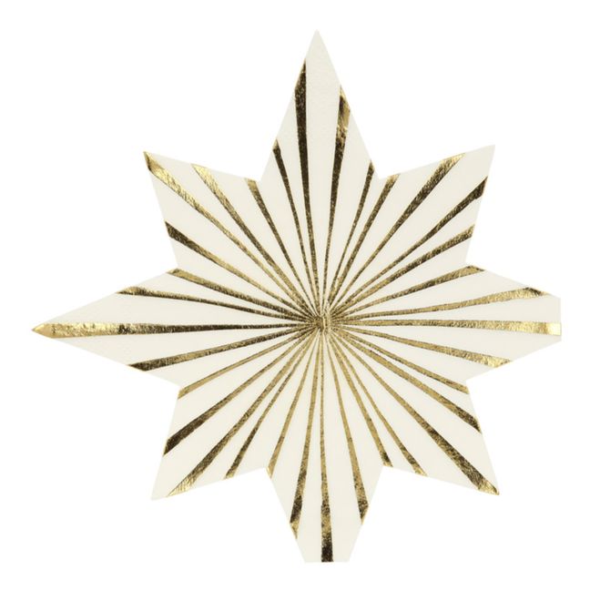 Handtuch goldene Sterne Belle Epoque - 16er-Set | Gold