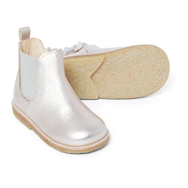 Chelsea Boots  Pink Gold