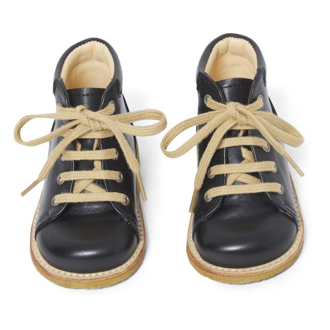 Schnürstiefeletten | Schwarz