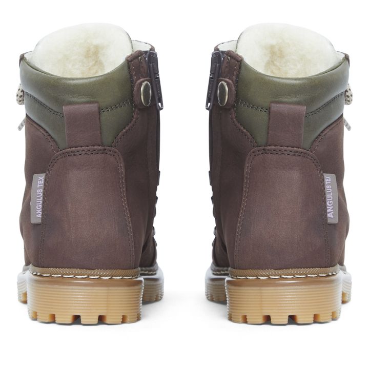 Tex Suede Shearling Lined Boots | Brown- Product image n°4