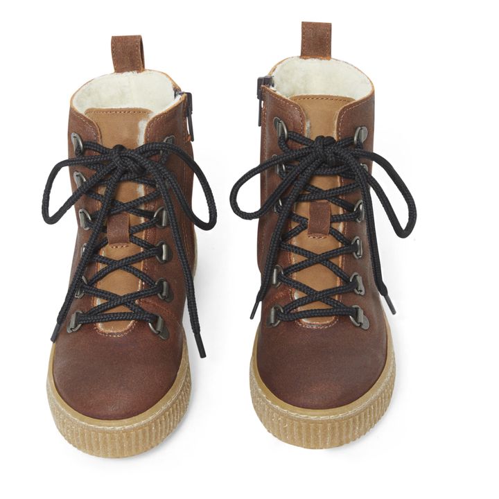 Lace-Up Boots Cognac-Farbe- Produktbild Nr. 3