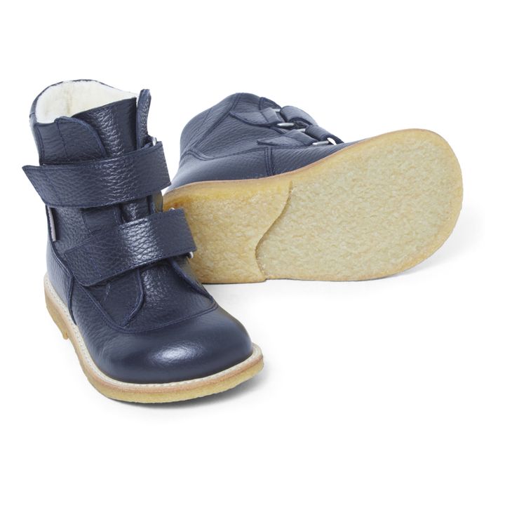 Velcro Tex Lined Boots  | Navy blue- Product image n°2