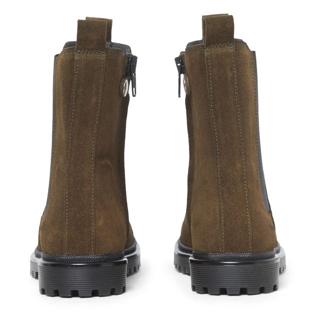 Funky High-Top Chelsea Boots | Brown