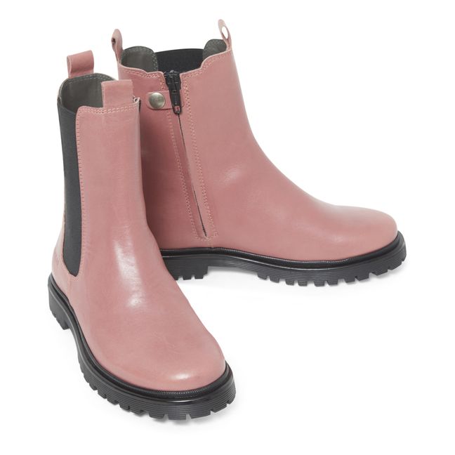 Funky High-Top Chelsea Boots Rosa