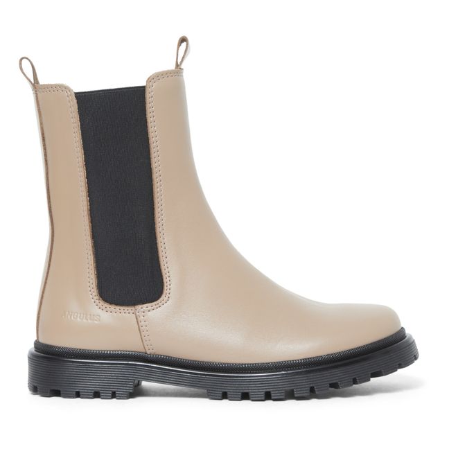 Funky High-Top Chelsea Boots Powder pink