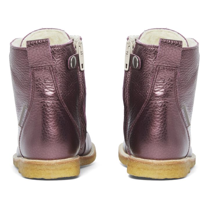 Sherpa-Lined Lace-Up Boots Violeta- Imagen del producto n°4