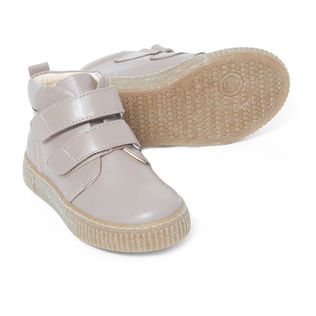 Zapatillas altas con velcro | Rosa Polvo