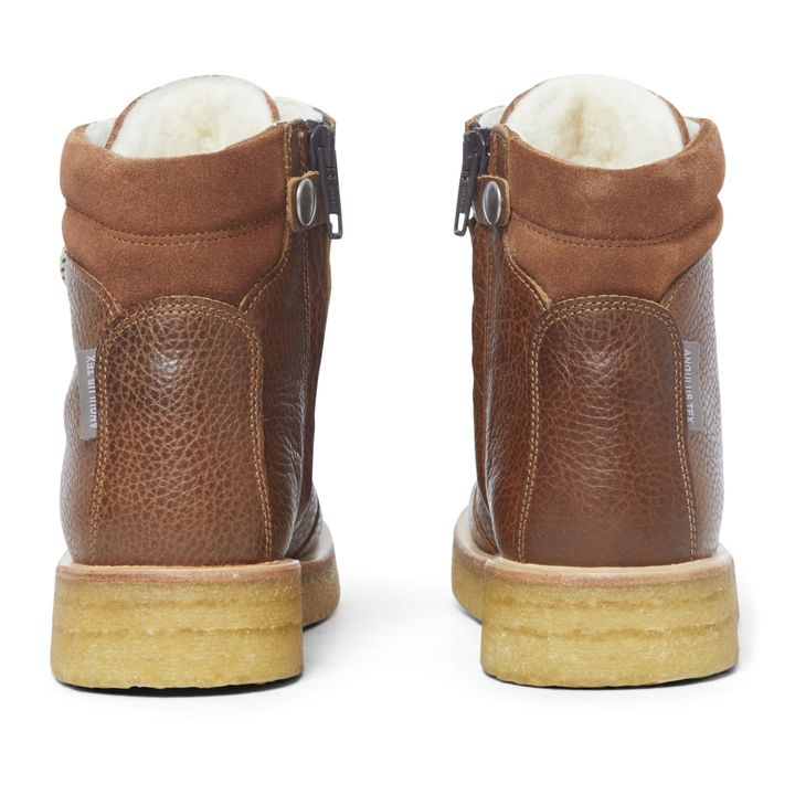 Sherpa-Lined Lace-Up Boots Cognac-Farbe- Produktbild Nr. 4