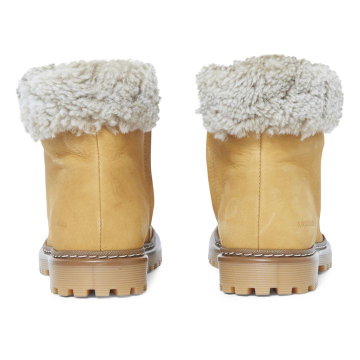 Lace-Up Shearling Boots Camel- Imagen del producto n°4