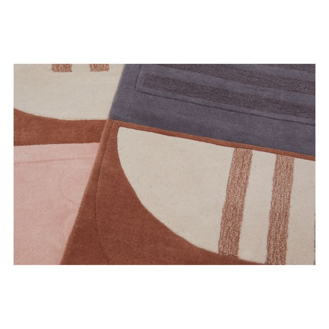 Tapis Melodie en laine | Terracotta