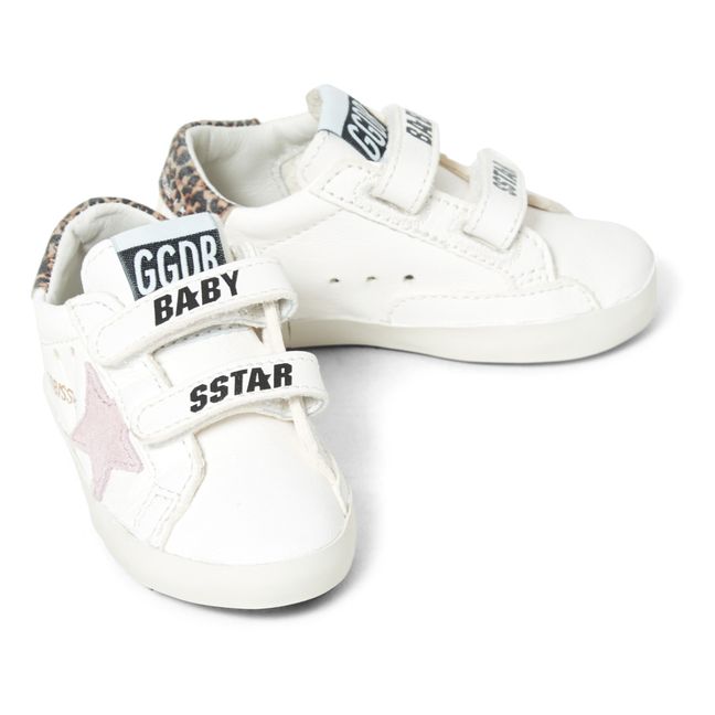 Baby School Velcro Sneakers Pale pink
