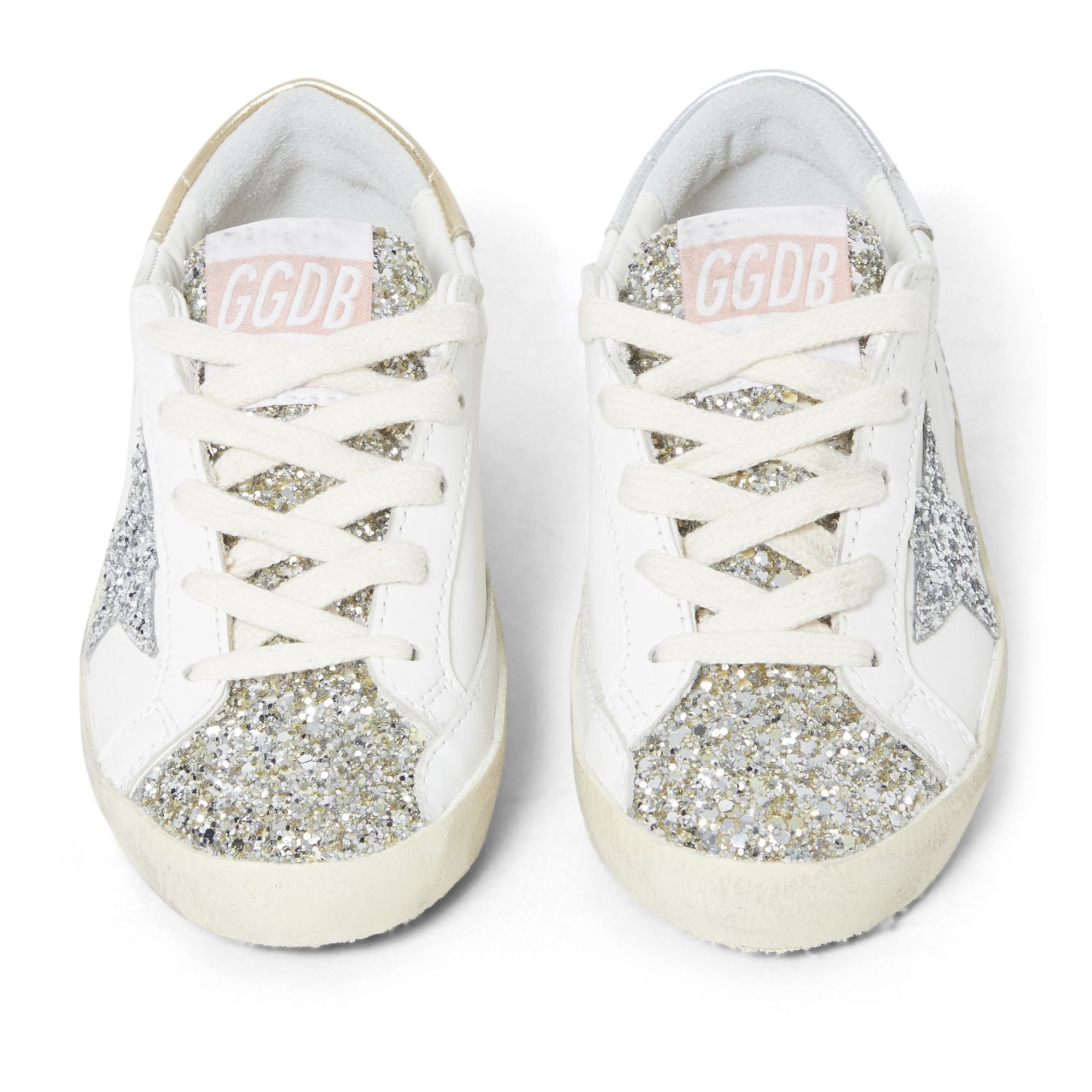 gold glitter star sneakers