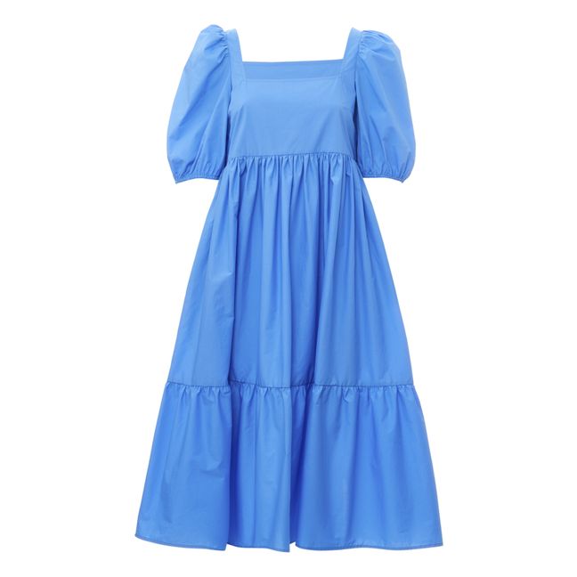 Serenity Poplin Dress Blue