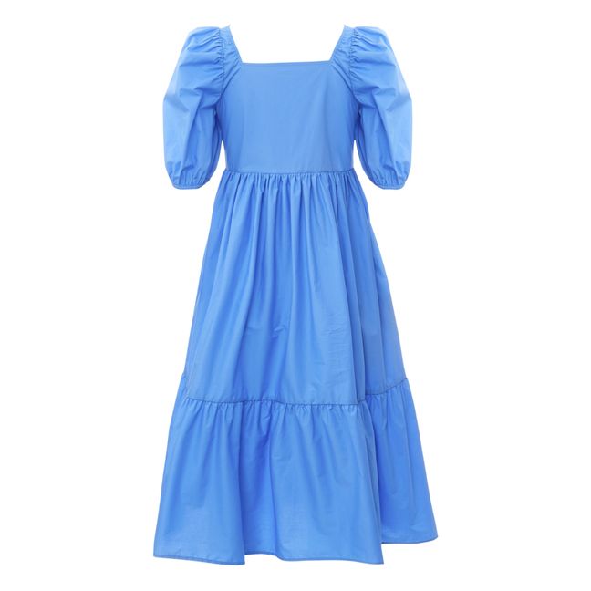 Serenity Poplin Dress Blue