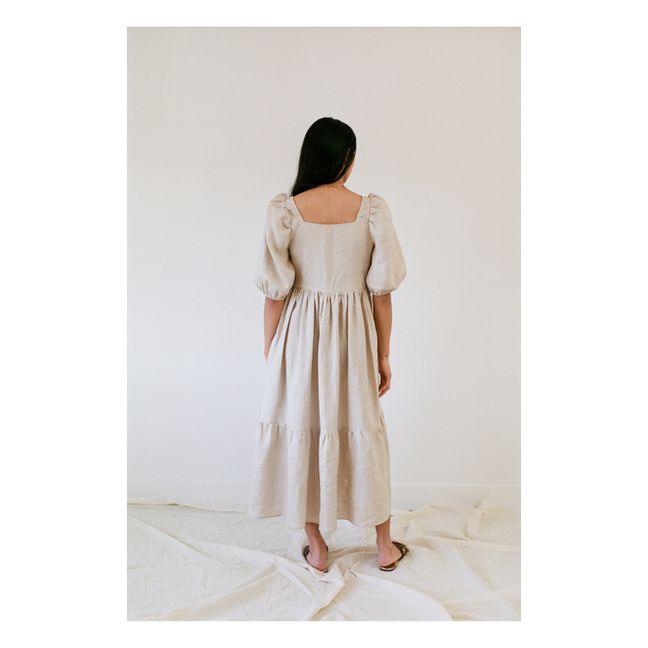 Serenity Linen Dress | Beige