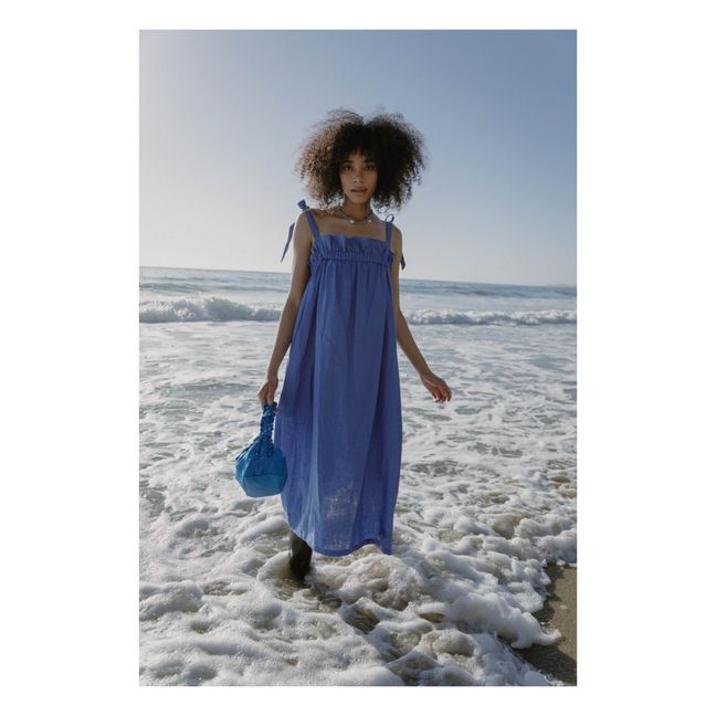 Clementine Mumu Linen Dress | Blu