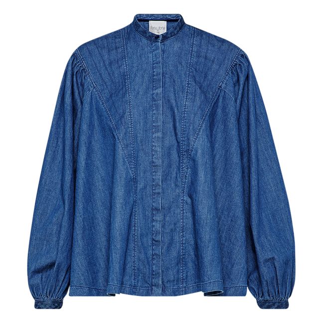 Bohemian Lightweight Denim Blouse  | Azul Marino