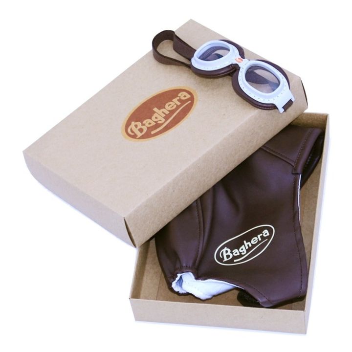 Vintage Racing Cap and Goggles | Brown- Product image n°2