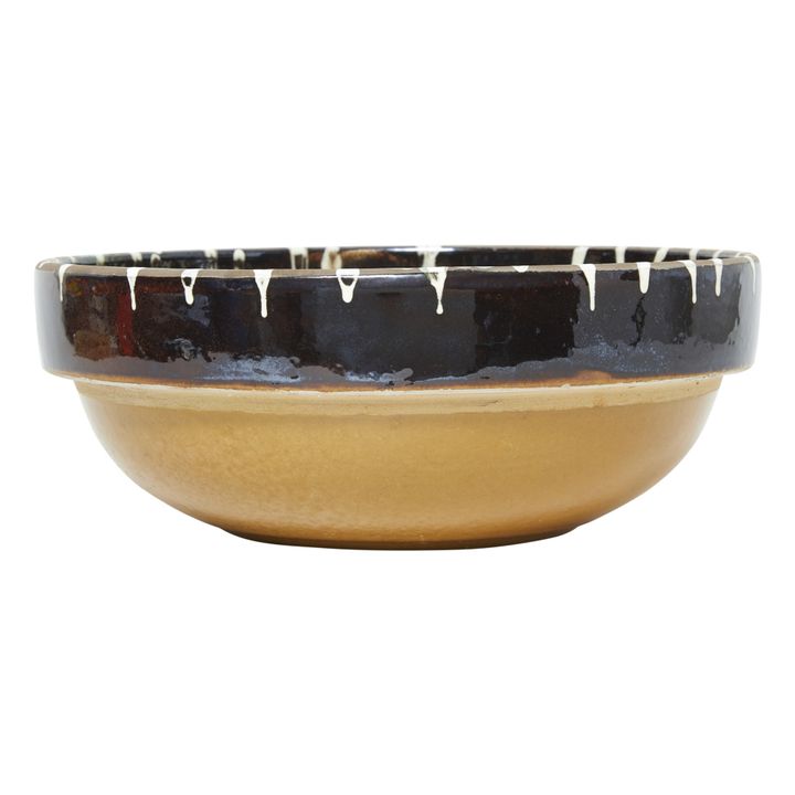 Ceramic Salad Bowl Brown- Product image n°2