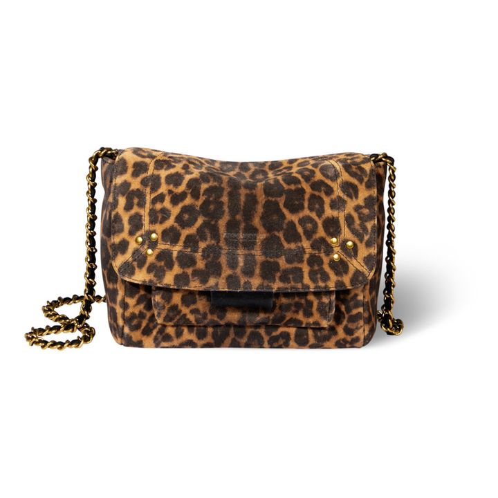 Lulu Leopard Print Calfskin Leather Bag - S Marrone- Immagine del prodotto n°0