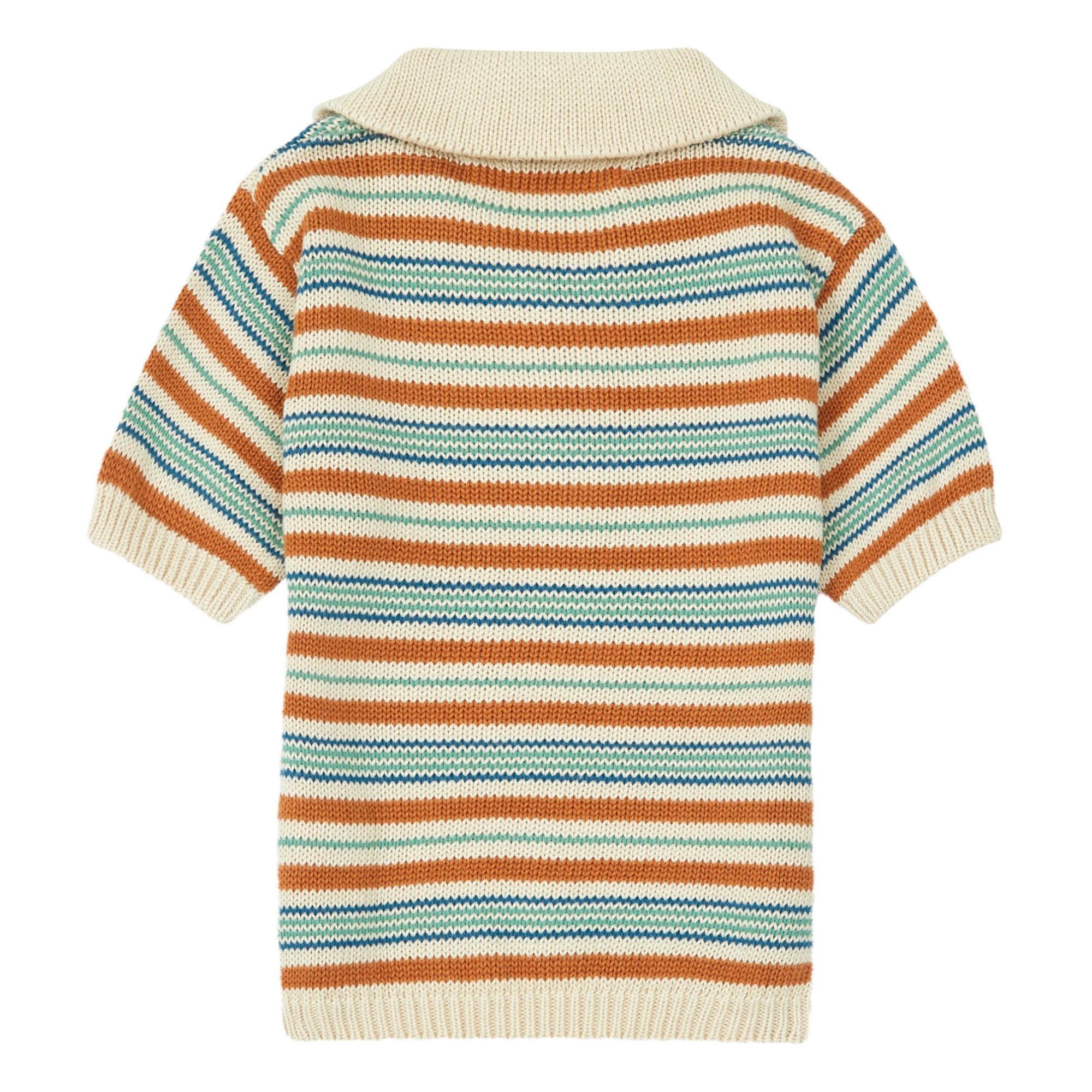 Knit Polo Shirt Green Fin & Vince Fashion Teen, Baby, Children