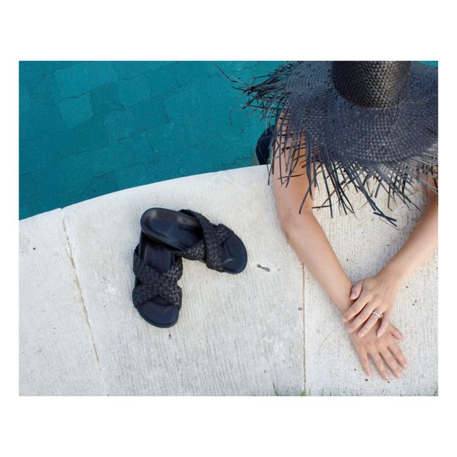 Stockholm Braided Sandals - Women’s Collection corn- Nero