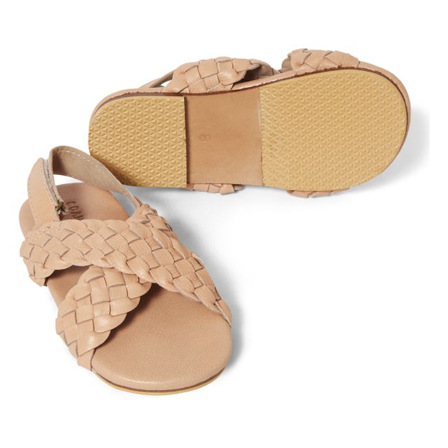 Maya Braided Crossover Sandals | Clay