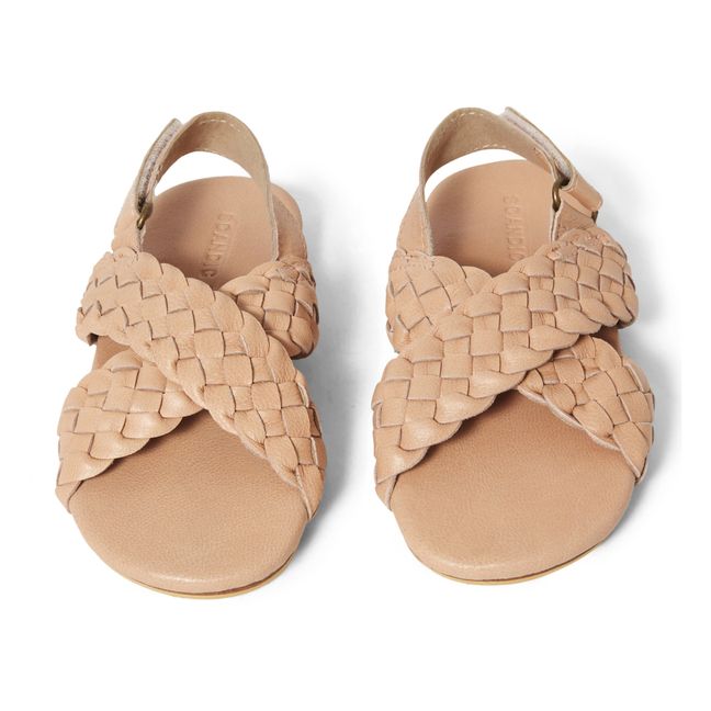 Maya Braided Crossover Sandals | Clay