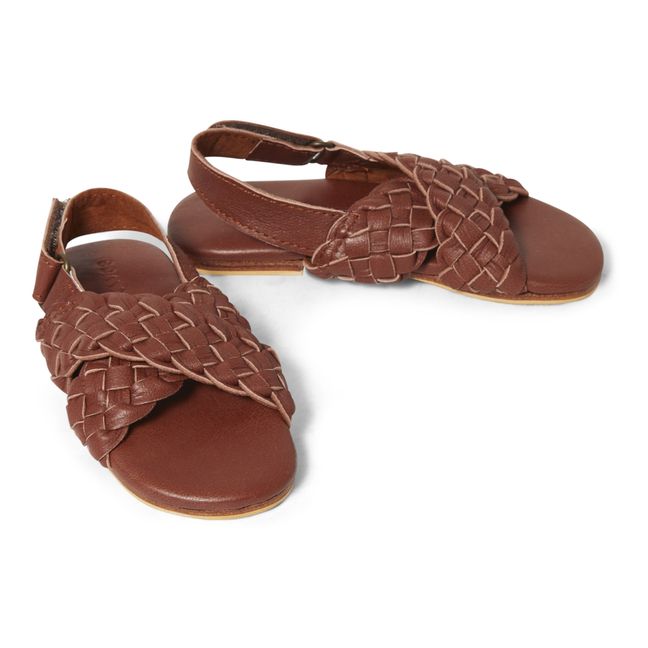 Maya Braided Crossover Sandals | Kamelbraun