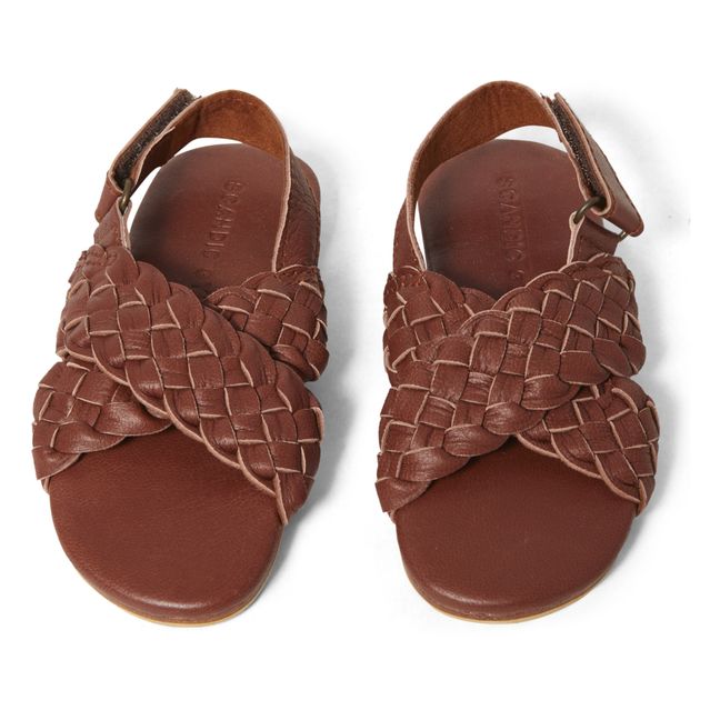 Maya Braided Crossover Sandals | Kamelbraun