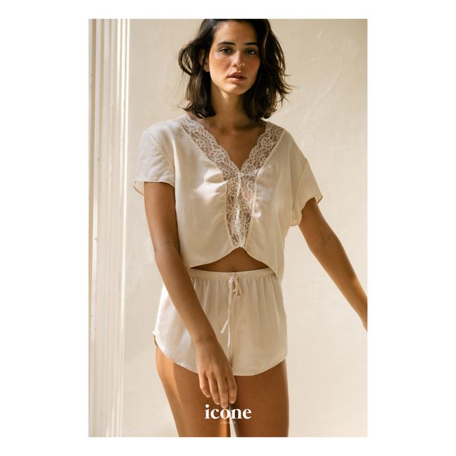 Pyjama-Shorts Chiara  Beige