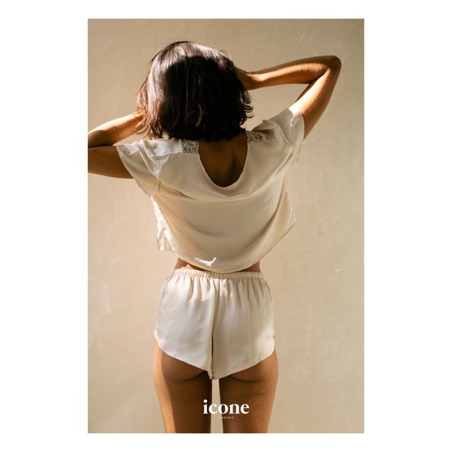 Pyjama-Shorts Chiara  Beige