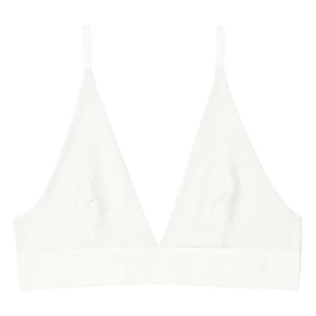 Soutien-Gorge Triangle Bamboo Lyocell | Ivoire