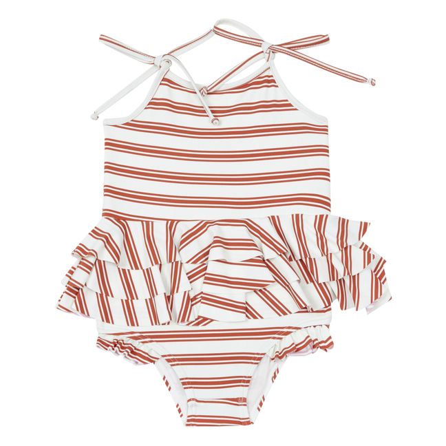 Frill Swimsuit Red