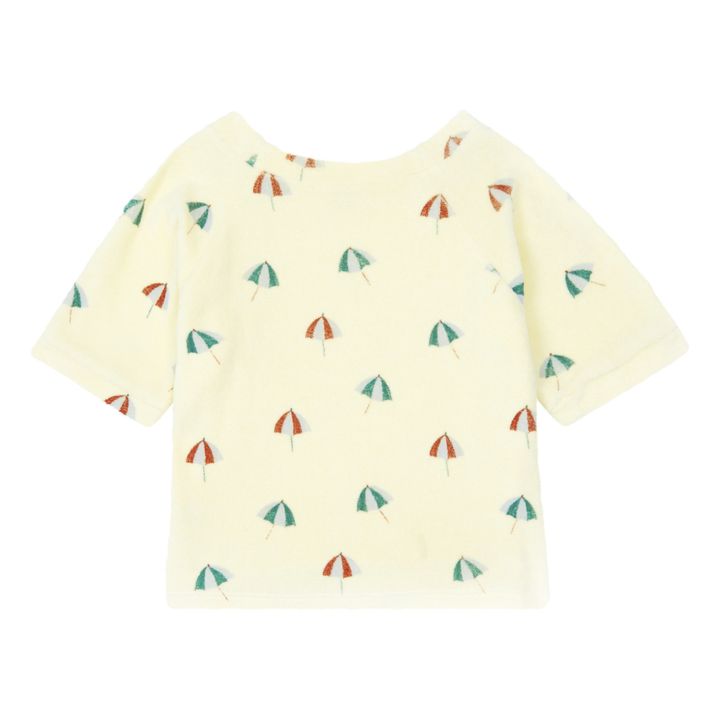 Terry Cloth T-shirt Cremefarben- Produktbild Nr. 0