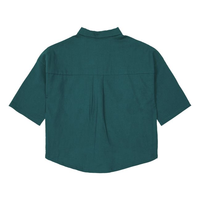Organic Cotton Ocean Shirt Dark green