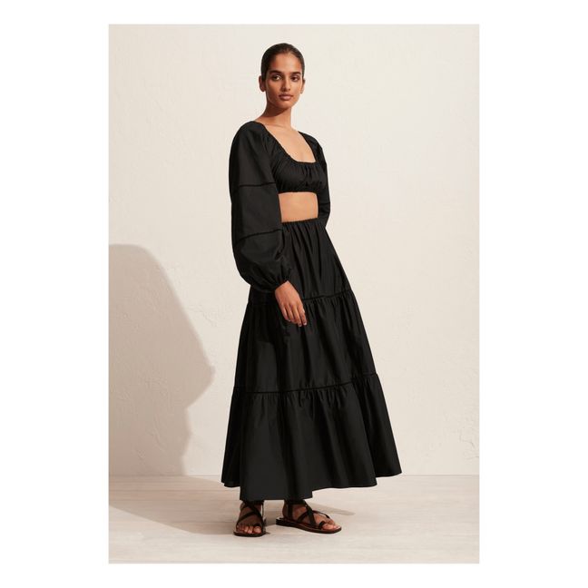 Camicetta Shirred | Nero