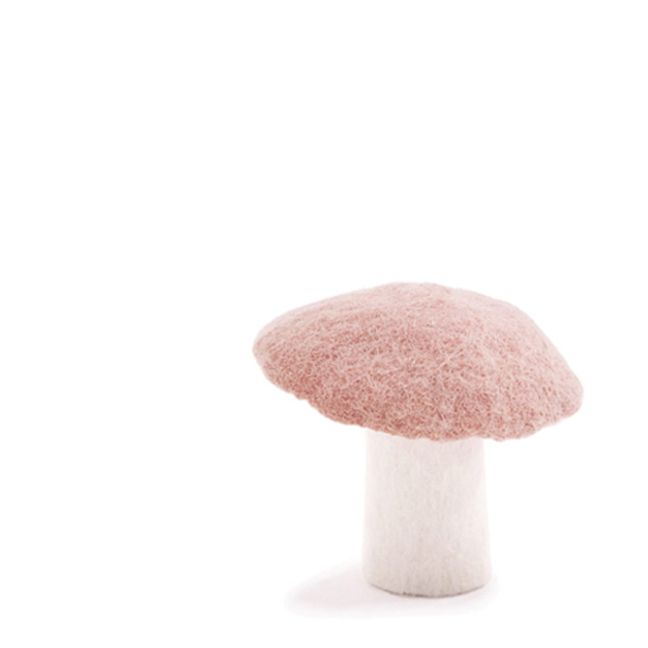 Felt Decorative Mushroom | Pale pink