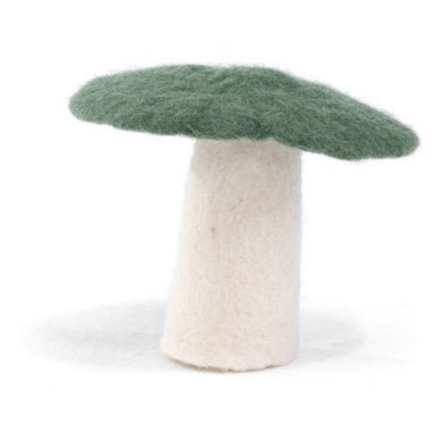 Decorative Felt Mushroom | Dunkelgrün