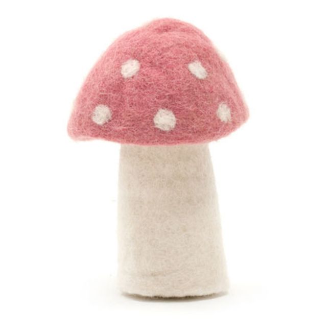 Dotty Decorative Felt Mushroom | Pink