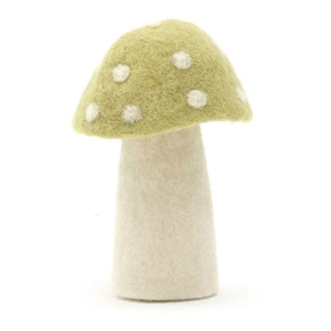 Dotty Decorative Felt Mushroom Willow Green