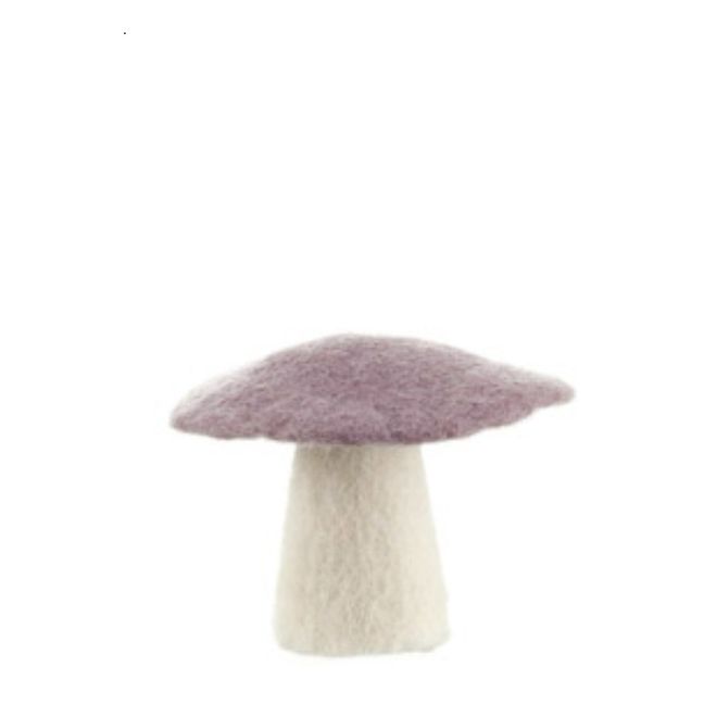 Decorative Felt Mushroom Mauve