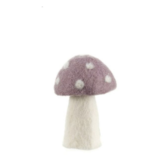 Champignon Dotty décoratif en feutre | Mauve